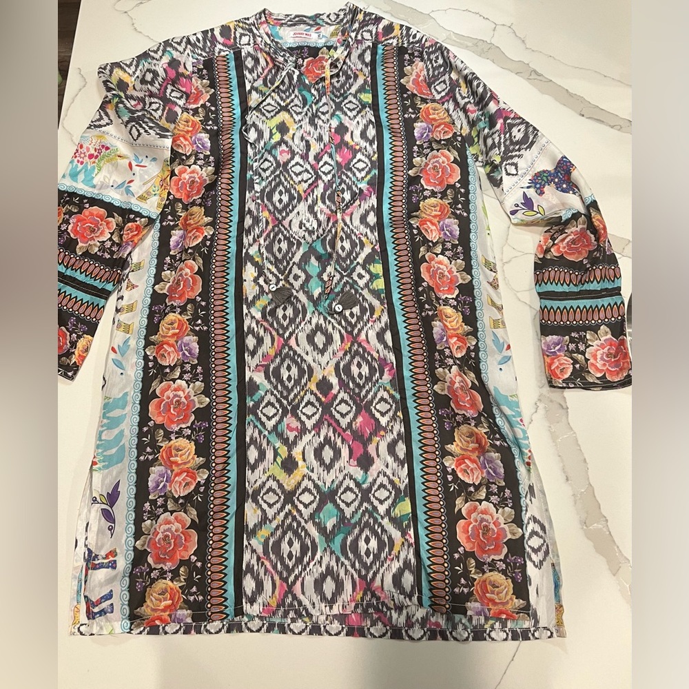 Johnny Was Silk Tunic